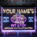 Personalized Pit Stop Game Room Deluxe App-Enabled 3-Color LED Light Sign - Way Up Gifts
