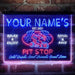 Personalized Pit Stop Game Room Deluxe App-Enabled 3-Color LED Light Sign - Way Up Gifts