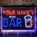 Personalized Pub Club Den Cabin Deluxe App-Enabled 3-Color LED Light Sign - Way Up Gifts