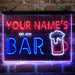 Personalized Pub Club Den Cabin Deluxe App-Enabled 3-Color LED Light Sign - Way Up Gifts