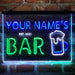 Personalized Pub Club Den Cabin Deluxe App-Enabled 3-Color LED Light Sign - Way Up Gifts