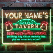 Personalized Tavern Bar Beer Deluxe App-Enabled 3-Color LED Light Sign - LED Gift Works