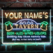 Personalized Tavern Bar Beer Deluxe App-Enabled 3-Color LED Light Sign - LED Gift Works