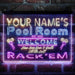 Personalized Pool Room Rack'em Deluxe App-Enabled 3-Color LED Light Sign - Way Up Gifts