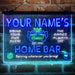 Personalized Home Bar Cheers Deluxe App-Enabled 3-Color LED Light Sign - Way Up Gifts