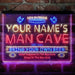 Personalized National Football Bar Deluxe App-Enabled 3-Color LED Light Sign - Way Up Gifts