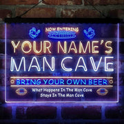Personalized National Football Bar Deluxe App-Enabled 3-Color LED Light Sign - LED Gift Works