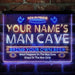 Personalized National Football Bar Deluxe App-Enabled 3-Color LED Light Sign - Way Up Gifts