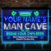 Personalized National Football Bar Deluxe App-Enabled 3-Color LED Light Sign - LED Gift Works