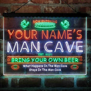 Personalized National Football Bar Deluxe App-Enabled 3-Color LED Light Sign - LED Gift Works