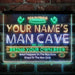 Personalized National Football Bar Deluxe App-Enabled 3-Color LED Light Sign - Way Up Gifts