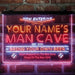 Personalized Baseball Man Cave Deluxe App-Enabled 3-Color LED Light Sign - Way Up Gifts
