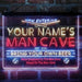 Personalized Baseball Man Cave Deluxe App-Enabled 3-Color LED Light Sign - Way Up Gifts