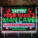 Personalized Basketball Man Cave Deluxe App-Enabled 3-Color LED Light Sign - Way Up Gifts