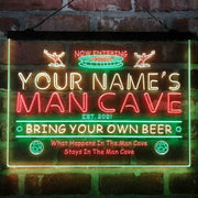 Personalized Soccer Man Cave Deluxe App-Enabled 3-Color LED Light Sign - LED Gift Works