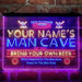 Personalized Soccer Man Cave Deluxe App-Enabled 3-Color LED Light Sign - Way Up Gifts