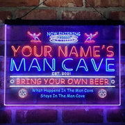 Personalized Soccer Man Cave Deluxe App-Enabled 3-Color LED Light Sign - LED Gift Works