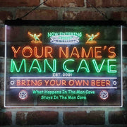 Personalized Soccer Man Cave Deluxe App-Enabled 3-Color LED Light Sign - LED Gift Works