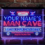 Personalized Soccer Man Cave Deluxe App-Enabled 3-Color LED Light Sign - LED Gift Works