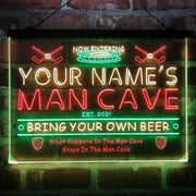 Personalized Ice Hockey Sport Deluxe App-Enabled 3-Color LED Light Sign - LED Gift Works