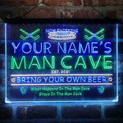 Personalized Ice Hockey Sport Deluxe App-Enabled 3-Color LED Light Sign - LED Gift Works