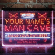 Personalized Ice Hockey Sport Deluxe App-Enabled 3-Color LED Light Sign - LED Gift Works