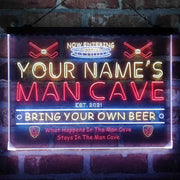 Personalized Ice Hockey Sport Deluxe App-Enabled 3-Color LED Light Sign - LED Gift Works