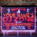 Personalized DJ Zone Music Disco Deluxe App-Enabled 3-Color LED Light Sign - Way Up Gifts