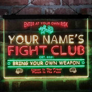 Personalized Fight Club Deluxe App-Enabled 3-Color LED Light Sign - LED Gift Works