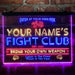 Personalized Fight Club Deluxe App-Enabled 3-Color LED Light Sign - Way Up Gifts