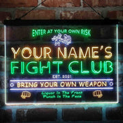Personalized Fight Club Deluxe App-Enabled 3-Color LED Light Sign - LED Gift Works