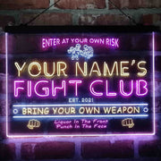 Personalized Fight Club Deluxe App-Enabled 3-Color LED Light Sign - LED Gift Works