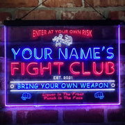 Personalized Fight Club Deluxe App-Enabled 3-Color LED Light Sign - LED Gift Works