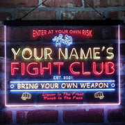 Personalized Fight Club Deluxe App-Enabled 3-Color LED Light Sign - LED Gift Works