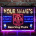Personalized Recording Studio On Air Deluxe App-Enabled 3-Color LED Light Sign - Way Up Gifts