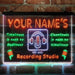 Personalized Recording Studio On Air Deluxe App-Enabled 3-Color LED Light Sign - Way Up Gifts