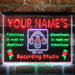 Personalized Recording Studio On Air Deluxe App-Enabled 3-Color LED Light Sign - Way Up Gifts