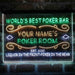 Personalized Poker Room Bar Deluxe App-Enabled 3-Color LED Light Sign - Way Up Gifts