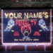 Personalized Penalty Box Hockey Deluxe App-Enabled 3-Color LED Light Sign - Way Up Gifts
