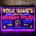 Personalized Irish Pub Deluxe App-Enabled 3-Color LED Light Sign - Way Up Gifts