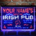 Personalized Irish Pub Deluxe App-Enabled 3-Color LED Light Sign - Way Up Gifts