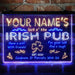 Personalized Irish Pub Deluxe App-Enabled 3-Color LED Light Sign - Way Up Gifts
