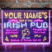 Personalized Irish Pub Deluxe App-Enabled 3-Color LED Light Sign - Way Up Gifts