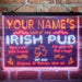 Personalized Irish Pub Deluxe App-Enabled 3-Color LED Light Sign - Way Up Gifts