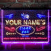 Personalized Cigar Bar Lounge Deluxe App-Enabled 3-Color LED Light Sign - Way Up Gifts