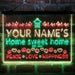 Personalized Home Sweet Home Deluxe App-Enabled 3-Color LED Light Sign - Way Up Gifts
