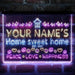 Personalized Home Sweet Home Deluxe App-Enabled 3-Color LED Light Sign - Way Up Gifts