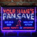 Personalized Baseball Fan Cave Deluxe App-Enabled 3-Color LED Light Sign - Way Up Gifts