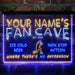 Personalized Baseball Fan Cave Deluxe App-Enabled 3-Color LED Light Sign - Way Up Gifts