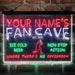 Personalized Baseball Fan Cave Deluxe App-Enabled 3-Color LED Light Sign - Way Up Gifts